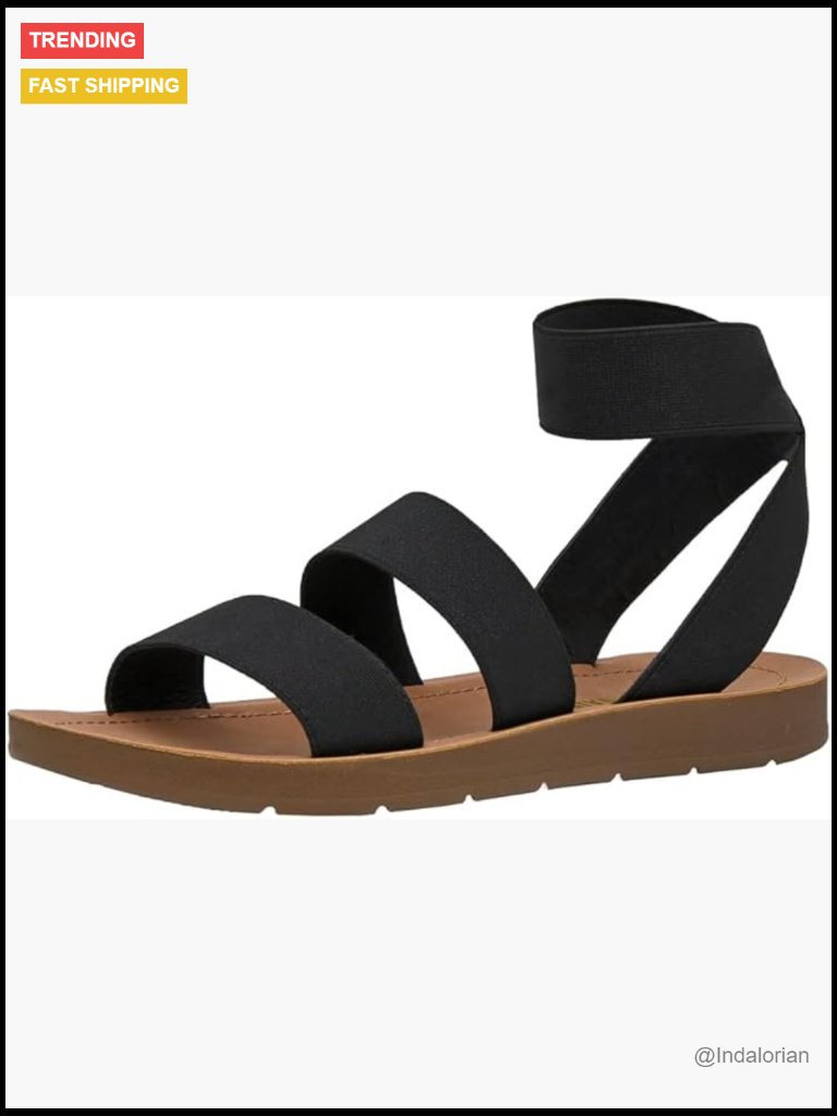 Stretch Gore Slip-On Sandals With Memory Foam Insole
